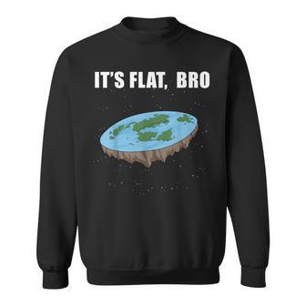 Flat Earth Die Erde Ist Flach Erde Disk Sweatshirt - Geschenkecke