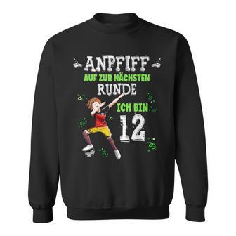 Football Dabbing Boy 12Th Birthday Ich Bin 12 Jahre Sweatshirt - Geschenkecke