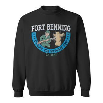 Fort Benning School For Wayward Boys Retro Look Sweatshirt - Monsterry