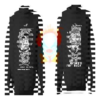 Free Hugs Evil Scary Vintage Clown Halloween Costume Sweatshirt - Monsterry