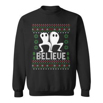 Fresno Nightcrawler Believe Christmas Ugly Xmas Sweater Sweatshirt - Thegiftio UK