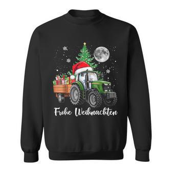 Fröhliche Weihnachten Santa Tractor Bauer Fährt Christmas Sweatshirt - Geschenkecke