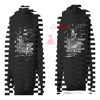 Fun England London Vintage Souvenir Big Ben Sweatshirt - Thegiftio UK