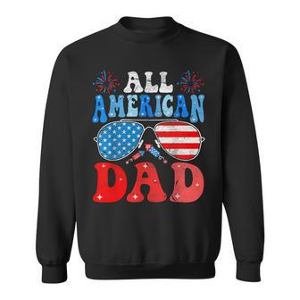 All American Dad 4Th Of July Patriotic Matching Father Sweatshirt - Monsterry DE