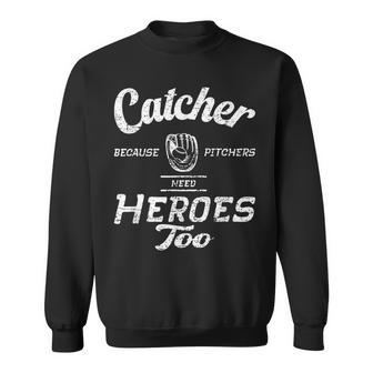 Baseball For Pitcher And Catcher Boys Baseball Sweatshirt - Monsterry