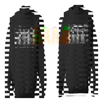 Bear Christmas Light Bear Lover Xmas Bear Holiday Sweatshirt - Monsterry