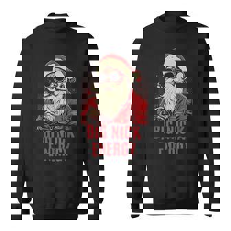 Big Nick Santa Energy Retro Christmas Santa Claus Xmas Sweatshirt | Seseable CA