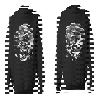 Bigfoot Sasquatch Alien Loch Ness Full Moon Selfie Sweatshirt - Thegiftio