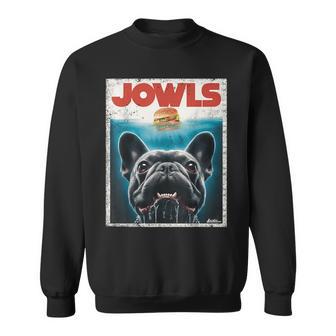 Black French Bulldog Jowls Top Frenchie Mom Dog Dad Sweatshirt - Thegiftio UK
