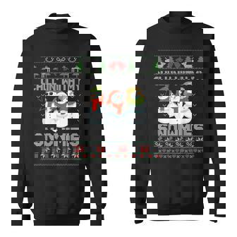 Chill With My Snowmies Snowman Ugly Christmas Sweater Sweatshirt - Seseable