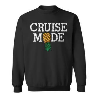 Cruise Mode Vacation Upside Down Pineapple Swinger Sweatshirt - Thegiftio UK