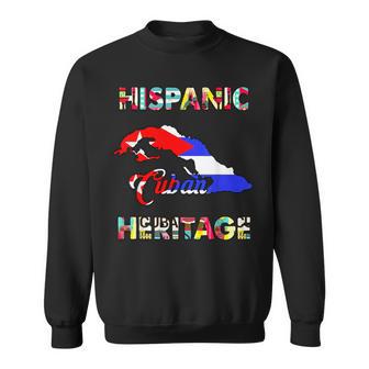 Cuba Flag Cuban Hispanic Heritage Month Cubanita Sweatshirt - Thegiftio UK