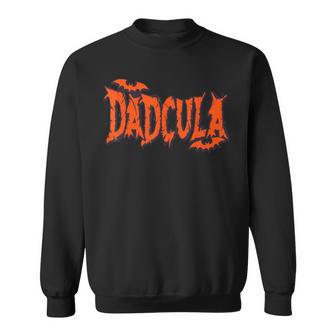 Dadcula Halloween Dad Costume Bat Vampire Daddy Men Sweatshirt - Thegiftio UK