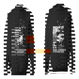 Deer Hunting Season Hunter Drinking Beer For Men Sweatshirt | Seseable UK