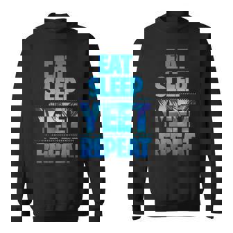 Eat Sleep Yeet Repeat Vintage Sweatshirt | Mazezy