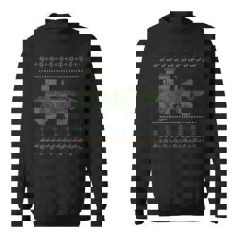 Farmer Tractor Ugly Christmas Sweaters Sweatshirt | Seseable UK