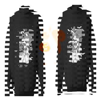 Ghost Squirrel Lovers Spooky Halloween Costume Sweatshirt - Seseable