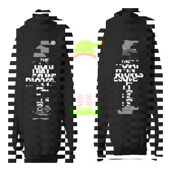The Human Resources Elf Christmas Family Pajama Hr Sweatshirt - Monsterry