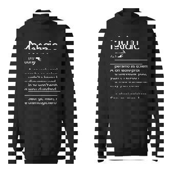 Mechanic Definition Screwdriver Hero Car Mechanic Sweatshirt - Thegiftio UK