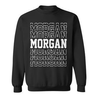 Morgan Morgan Last Name State Style University Sweatshirt - Thegiftio UK