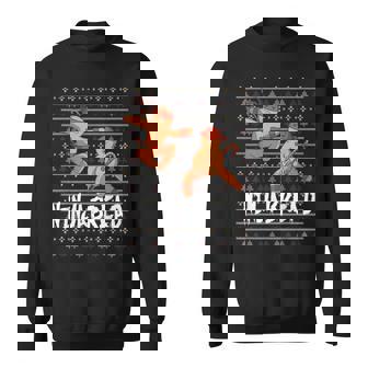 Ninja Gingerbread Ugly Christmas Sweaters Sweatshirt - Thegiftio