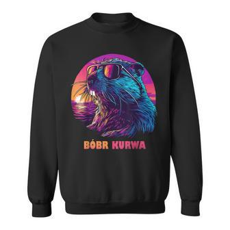 Polish Beaver Meme Bober Bóbr Kurwa Sweatshirt - Geschenkecke