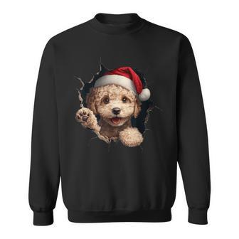 Poodle Dog Owner Dog Christmas Hat Sweatshirt - Geschenkecke