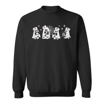Radiology Ghost Boo Crew Skeleton X-Ray Bones Rad Tech Sweatshirt - Thegiftio UK