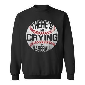 There Is No Crying In Baseball Cute Sports Ball Lover Sweatshirt - Monsterry UK