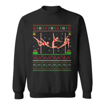 Stripper Dance Ugly Christmas Sweater Dancing Xmas Sweatshirt - Thegiftio UK