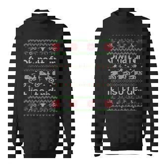 Ugly Sweater Christmas Motocross Dirt Bike Sweatshirt | Mazezy