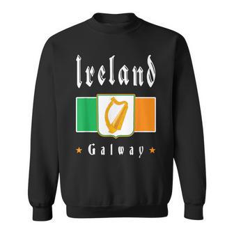 Galway Ireland Irish Flag Souvenir Sweatshirt - Monsterry