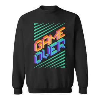 Game Over Iintage Retro Console Ps5 Gaming Sweatshirt - Geschenkecke