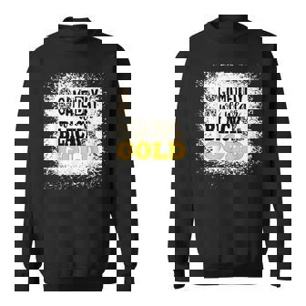 On Gameday Football We Wear Gold And Black Sweatshirt - Thegiftio UK