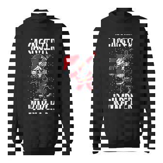 Gangster Wrapper Ugly Christmas Sweater Pun Gangsta Sweatshirt - Thegiftio