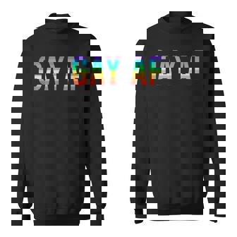 Gay Af Lgbt Pride Parade Sweatshirt - Monsterry