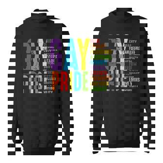 Gay Pride Equality Pride Fearless Freedom Human Rights LGBT Premium Sweatshirt - Monsterry