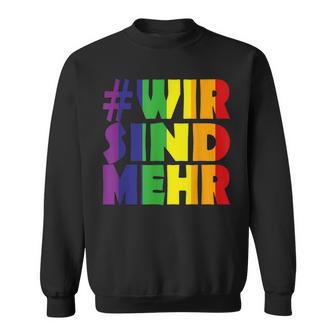 Gegen Rassismus Und Gegen Rechts Wir Sind Mehr Sweatshirt - Seseable