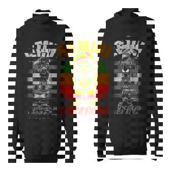 Gemini Vibes Rasta Reggae Teddy Bear Island Beach Birthday Sweatshirt - Monsterry