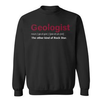 Geologist Die Andere Typon Rockstar Geology Sweatshirt - Geschenkecke