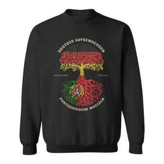 German Grown Portuguese Roots Portugal Flag Sweatshirt - Geschenkecke