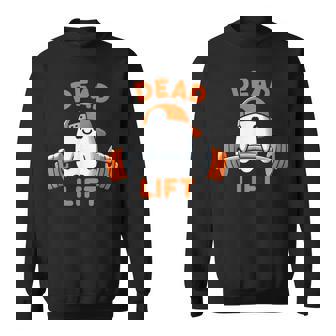 Ghost Dead Lift Halloween Gym Gymer Weightlifting Sweatshirt - Thegiftio UK