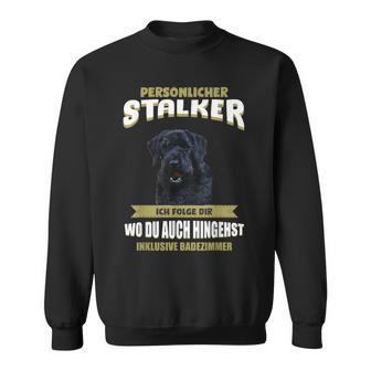 Giant Schnauzer With Giant Schnauzer Dog Motif Sweatshirt - Geschenkecke