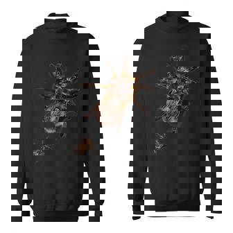 Giant Tarantula Spider Crawling Up Prank Sweatshirt - Monsterry