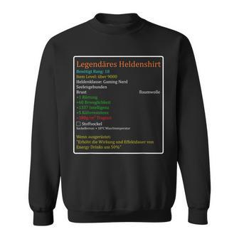 For Gamers And Mmo Rpg Nerds Legendary Heroes Sweatshirt - Seseable