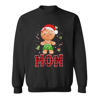 Gingerbread Mom Buffalo Plaid Christmas Shirt Mother Mama Sweatshirt - Monsterry