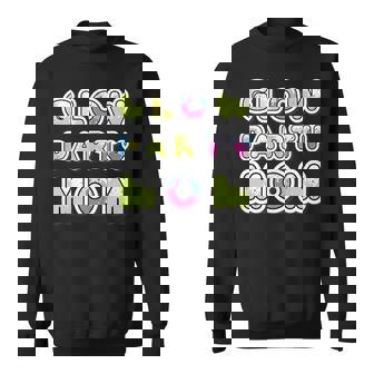 Glow Party Squad Mom Paint Splatter Glow Party Matching Tank Top Sweatshirt - Monsterry