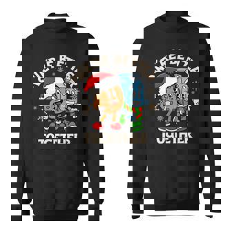 We Go Together Like Milk & Cookie Matching Xmas Pajama Retro Sweatshirt - Thegiftio UK