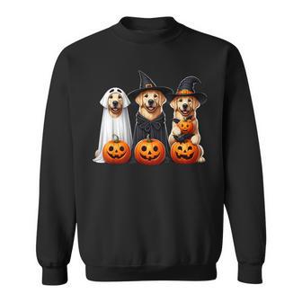 Golden Retriever Ghost Halloween Dog Lovers Sweatshirt - Thegiftio UK