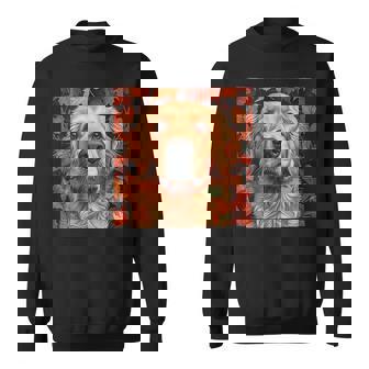 Golden Retriever Leaves Camouflage Graphic Tank Top Sweatshirt - Monsterry